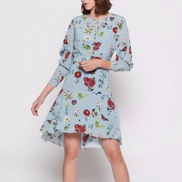 Joie Blue Long Sleeve V-Neck - Picture 13 of 14